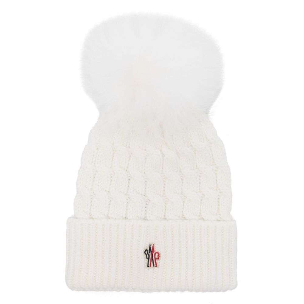 Moncler Grenoble Women Logo Wool Beanie